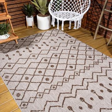 Nokat Tribal Bohemian Indoor/outdoor Area Rug